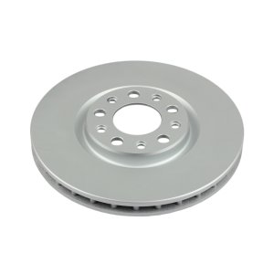 Jeep Renegade Brake Rotor (1) - Front - PowerStop - Evolution Geomet Coated - Silver - `15-`19
