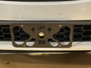 Jeep Renegade License Plate Mount - Platypus - Grille Mount