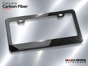License Plate Frame - 100% Genuine Carbon Fiber