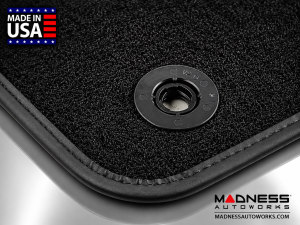 Jeep Renegade Floor Mats - Premium Carpet - LUXUS - Front + Rear Set - Black
