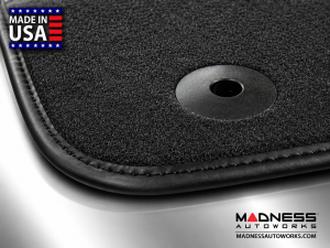 Jeep Renegade Floor Mats - Premium Carpet - LUXUS - Front + Rear Set - Black
