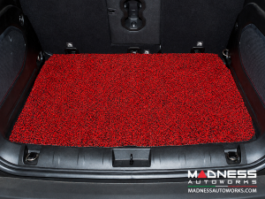 Jeep Renegade All Weather Cargo Mat - Rubber Woven Carpet - Red + Black 