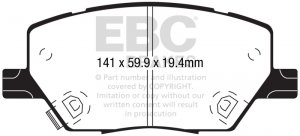 Jeep Renegade Brake Pads - Front - EBC - Yellowstuff 
