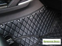 Jeep Renegade Floor Liner Set - Black w/ Black Stitching