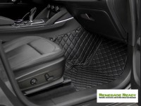 Jeep Renegade Floor Liner Set - Black w/ Black Stitching