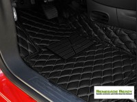 Jeep Renegade Floor Liner Set - Black w/ Black Stitching