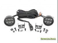 3.5-Inch Round LED Lights - Black Series - Rough Country