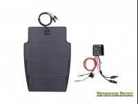 Jeep Renegade Flexible Solar Panel Kit - Complete Kit w/ Waterproof Controller + Hood Decal - 55W