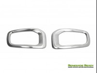 Jeep Renegade Front Fog Light Trim - Brushed Stainless Steel