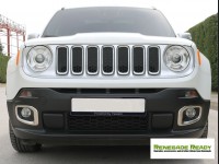 Jeep Renegade Front Fog Light Trim - Brushed Stainless Steel