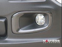 Jeep Renegade Front Fog Light Trim - Carbon Fiber