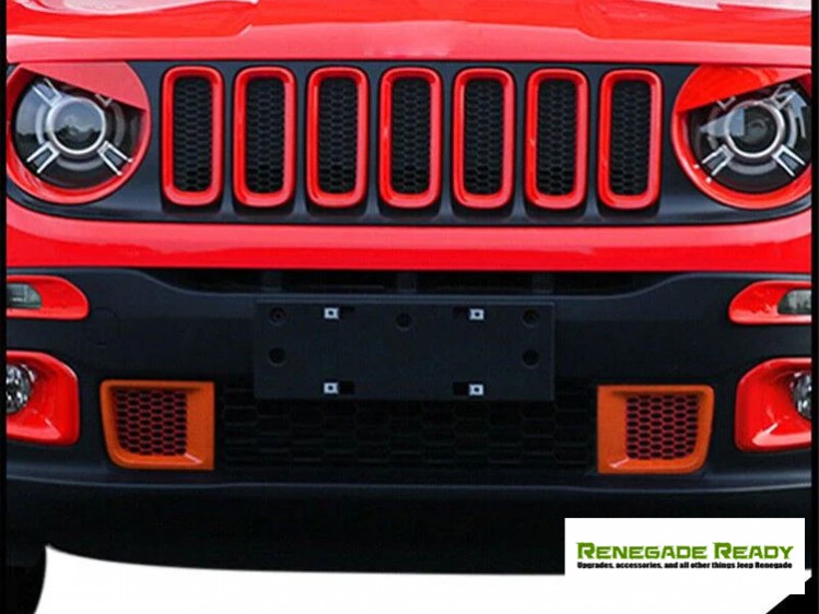 Jeep Renegade Front Bumper Frame Trim - Orange - Pre Facelift