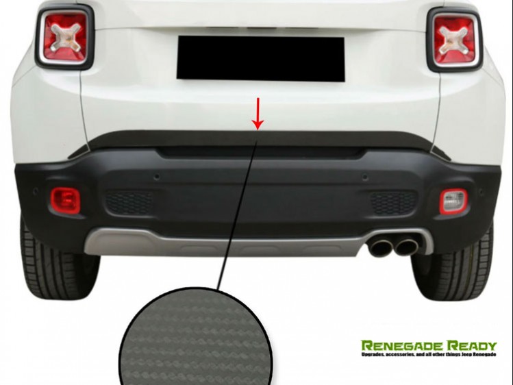 Jeep Renegade Lower Tailgate Trim - Carbon Fiber