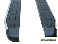 Jeep Renegade Side Steps - ProSide Running Boards - Silver / Black
