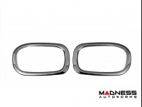 Jeep Renegade Rear Reflector Light Trim - Dark Stainless Steel