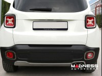 Jeep Renegade Rear Reflector Light Trim - Dark Stainless Steel