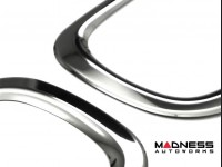 Jeep Renegade Rear Reflector Light Trim - Dark Stainless Steel