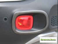 Jeep Renegade Rear Reflector Light Trim - Dark Brushed Stainless Steel