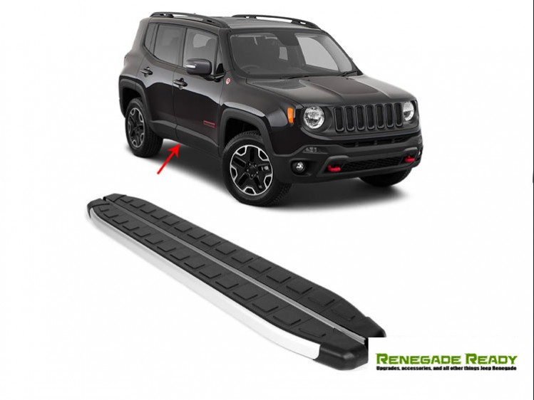 Jeep Renegade Side Steps - Dolunay Running Boards - Black