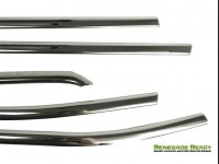 Jeep Renegade Door Trim - Side Window Molding Kit - Dark Chrome