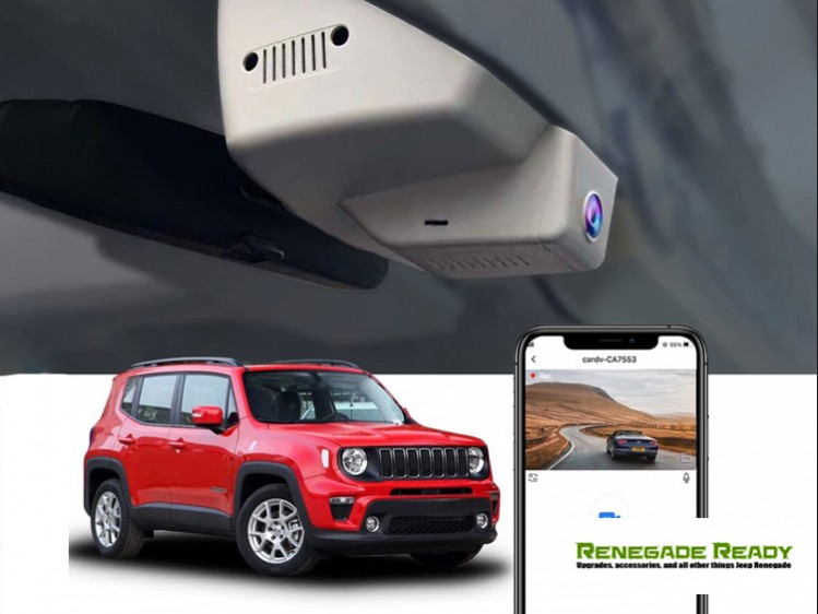 Jeep Renegade Integrated Dash Camera System - Front + Rear Dual