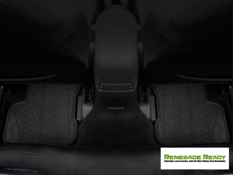 Jeep Renegade Floor Mats - All Weather Rubber - Premium Version - Rear Only
