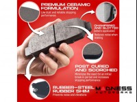 Jeep Renegade Brake Kit - Rear - R1 Concepts - Ceramic Brake Pads - eLINE Drilled + Slotted Rotors