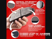 Jeep Renegade Brake Kit - Front - R1 Concepts - Optimum OEp Brake Pads - eLINE Black Drilled + Slotted Rotors