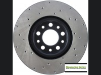 FIAT 500X Performance Brake Rotor - Drilled and Vented - Front Left