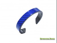 Carbon Fiber Bracelet - Blue Candy