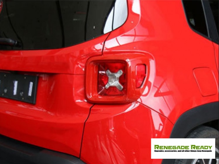 Jeep Renegade Taillight Cover Set - Red