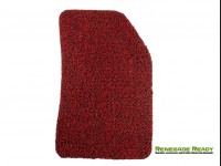 Jeep Renegade All Weather Floor Mats + Cargo Mat - Custom Rubber Woven Carpet - Red + Black 