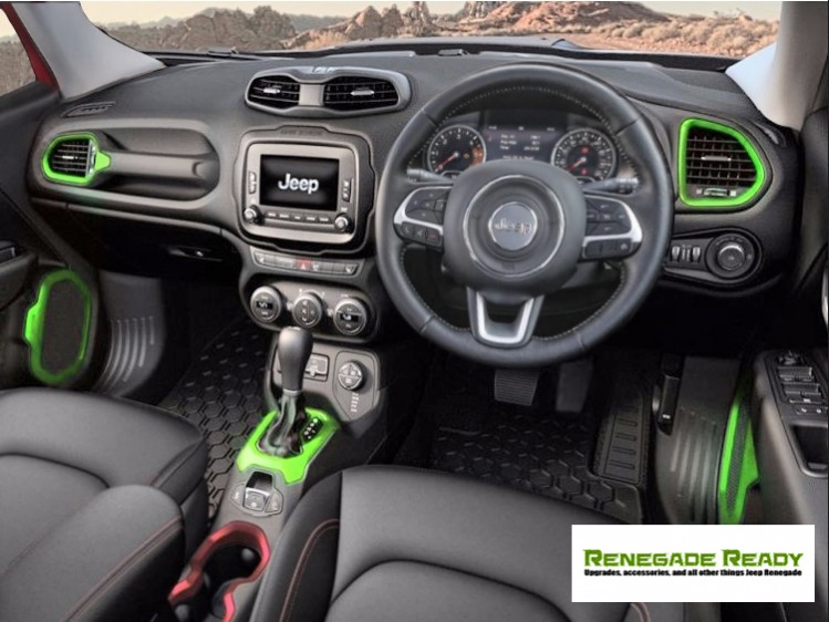 Jeep Renegade Interior Trim Kit - Green - Right Hand Drive