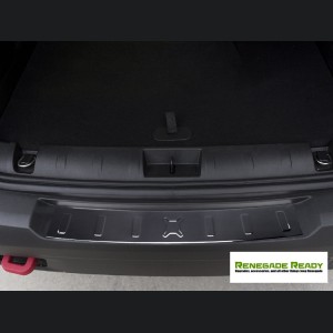Jeep Renegade Rear Bumper Sill Cover - Black Chrome Stainless Steel