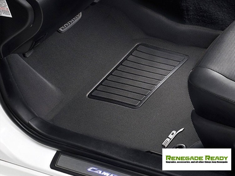 Jeep Renegade Floor Liners 3D MAXpider Front Black (Set of 2)