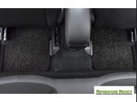 Jeep Renegade All Weather Floor Mats (set of 4) - Custom Rubber Woven Carpet - Black 