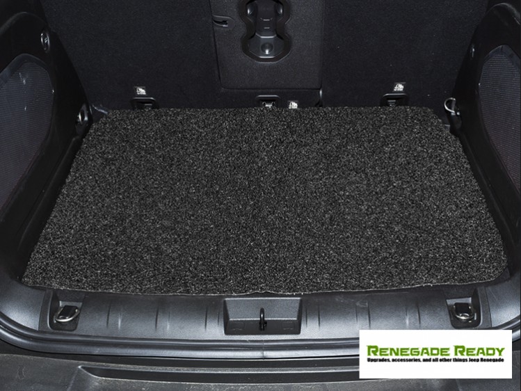 Jeep Renegade All Weather Cargo Mat - Rubber Woven Carpet - Black 