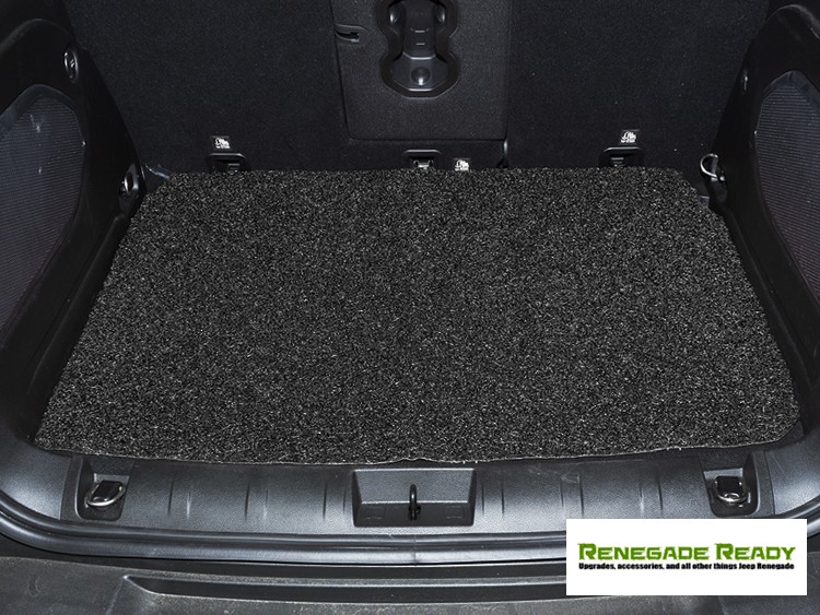 Jeep Renegade All Weather Cargo Mat - Rubber Woven Carpet - Black 