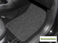 Jeep Renegade All Weather Floor Mats (set of 4) - Custom Rubber Woven Carpet - Black and Grey 