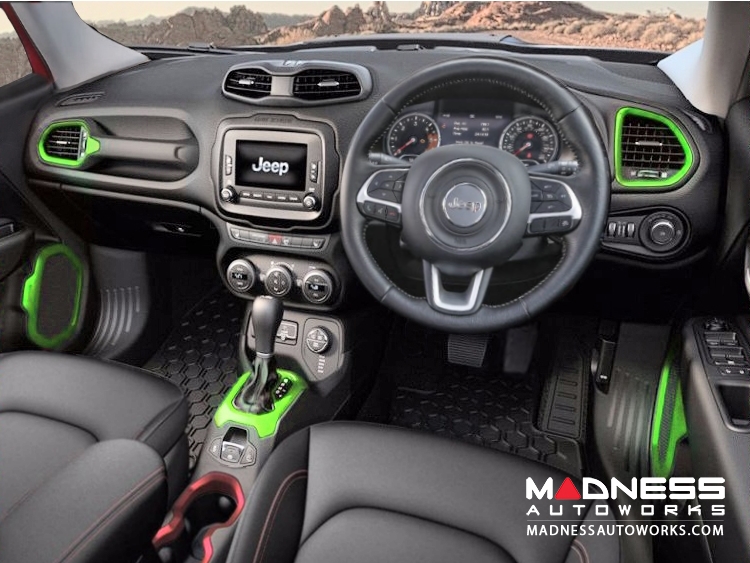 Jeep Renegade Interior Trim Kit - Green - Right Hand Drive